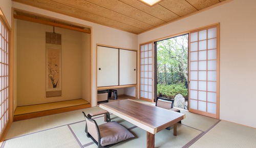 Annex, Japanese Western Style Deluxe Room Open-Air Bath Non Smoking -Teppan Turumi at 17:30