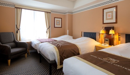 Standard Triple Room, Non Smoking (16-21 fr, 2 Single Beds + 1extra bed)