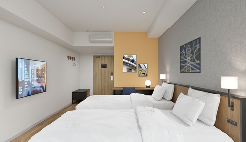 Room, 2 Twin Beds, City View