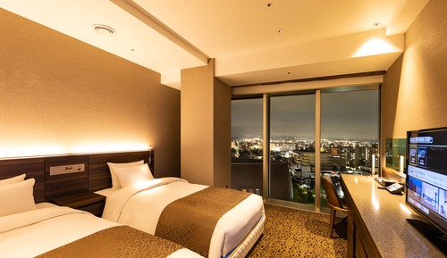 Eco Friendly, No Cleaning Plan, Moderate Twin, City View, Twin-beds×2