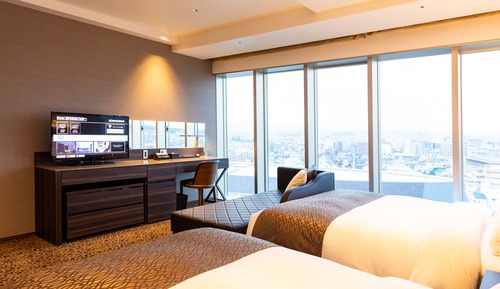 Superior Twin, City view, Three-quarter Bed×2, With bathtub