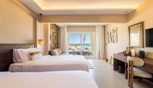 Superior Double or Twin Room, Balcony, Beach View