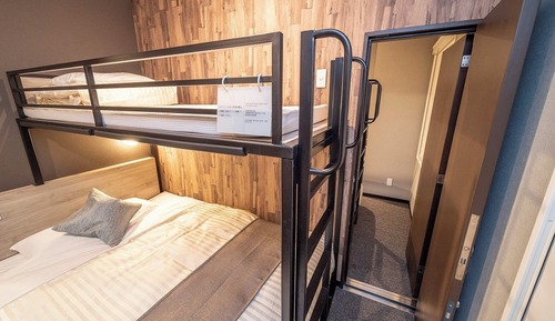 Connecting Rooms (Double Bed with Loft Bed per Room)