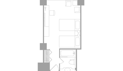 Garden Tower Standard Twin, Garden View, Non Smoking 