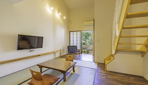 Japanese Style Twin Room with Loft and Private Open-air Bath, Non Smoking (Annex Building)