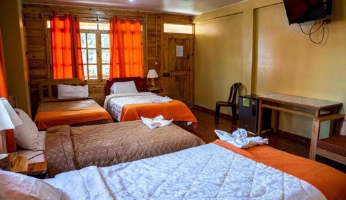 Comfort Quadruple Room, Patio, Courtyard View