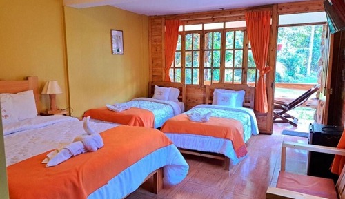 Quadruple Room, Patio, Courtyard View