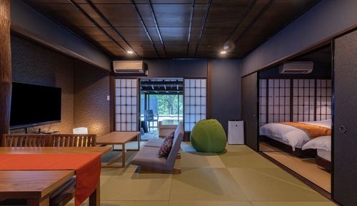 Two-beds Suite with Private Open-air Bath (Japanese Cypress Bath) 