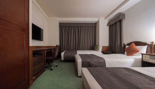 Deluxe Twin Room for 3 Guests (22m)[Smoking]