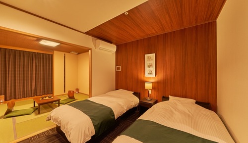 Standard Japanese Western Style room with Open-air Bath (No View), Non-Smoking