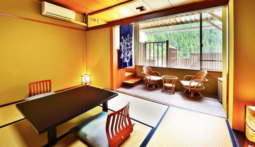 Japanese Style Room with Open Air Bath, Mountain View