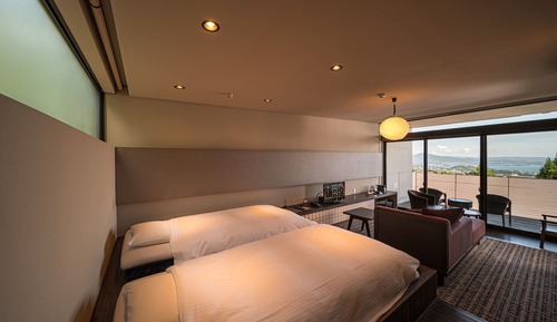 Japanese Western Style Room with Half Open-air Bath, 1F