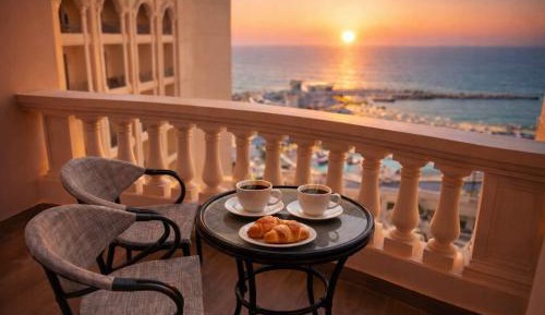 Deluxe Double or Twin Room with Sea and Pool View