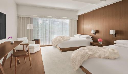 Superior Double Room with Two Double Beds and City View