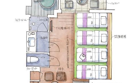 Japanese-style room (maximum 4 people) with open-air bath - Non-Smoking