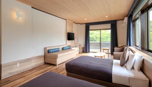 Mt. Fuji View Deluxe Twin Room (With shower booth)