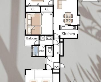Three-Bedroom Apartment
