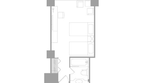 Garden Tower - Standard Twin Room - Smoking