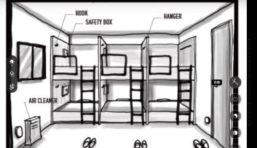 Bed in 6-Bed Mixed Dormitory Room