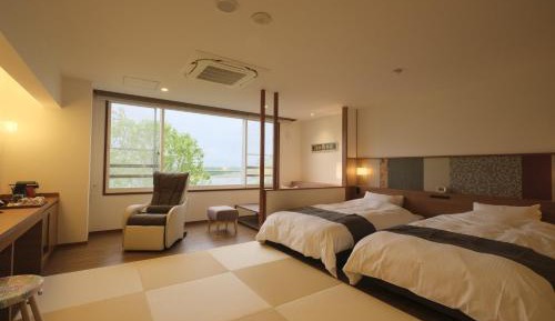 Suite with Tatami Area with Moon View Bath & Private Sauna - Non-Smoking