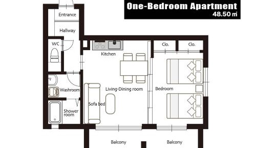 Apartment with Balcony
