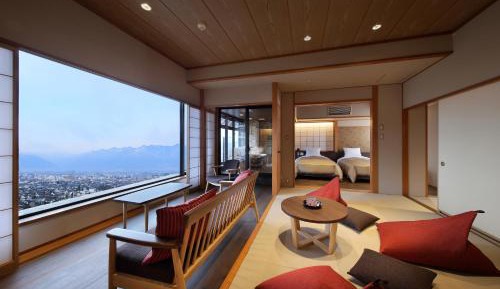 Room with Tatami Area and Open-Air Bath