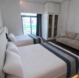 Marina El Alamein Apartment | MoonRest Beachfront Hotel Apartments At New Alamein Towers شقة فندقية في أبراج العلمين الجديدة المطلة على البحر و الاجون