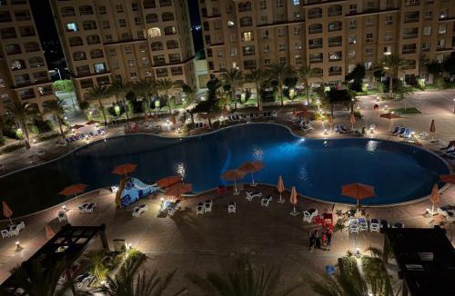 Marina El Alamein Apartment | Pool view studio apartment, Aqua View Resort, North coast