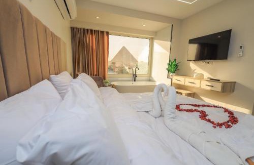 Al Haram Apartment | First Site OF Pyramids View & Jacuzzi
