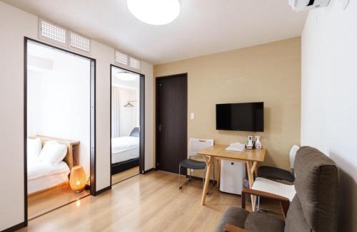 Namba Apartment | Yoshi no Kyo 607 - 2-Min Walk to Kuromon Market - Family Suite with 2 Bedrooms - 2 Toilets & 1 Bathroom - Heated Living Room Floor - Near Dotonbori