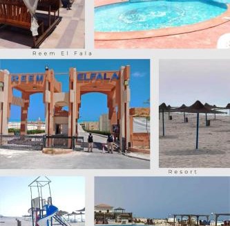 Dawwar Saqr Apartment | Doblex Beach Chalet with Private Garden in Reem ElFala Resort
