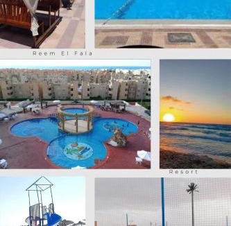 Dawwar Saqr Apartment | Doblex Beach Chalet with Private Garden in Reem ElFala Resort