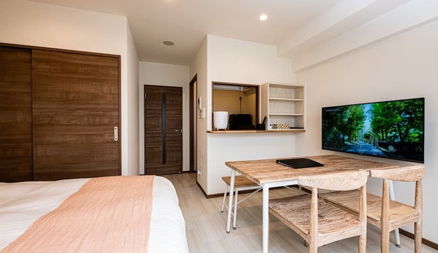 Studio Apartment with 3 Double Beds for 6 People/Fukuoka Fukuoka
